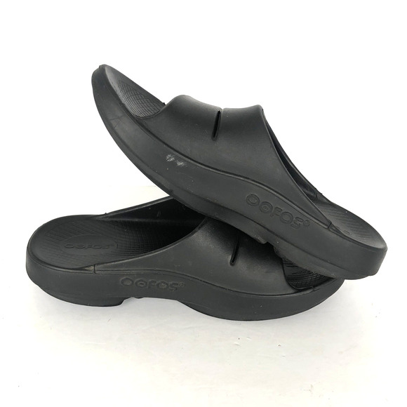 OOFOS Ooahh Sport Recovery Slides Men's 5 Women's 17 38 Black Unisex Comfort - Picture 8 of 10